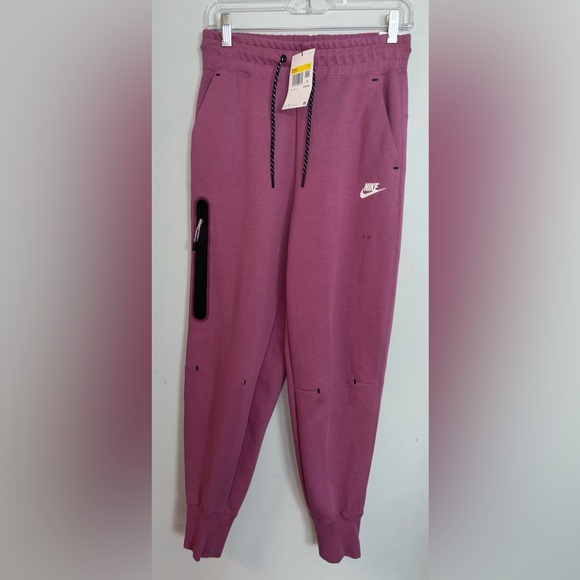 🆕 Nike Sportswear Tech Fleece Pants Womens Pink Sweatpants joggers Sz Small - Picture 1 of 7